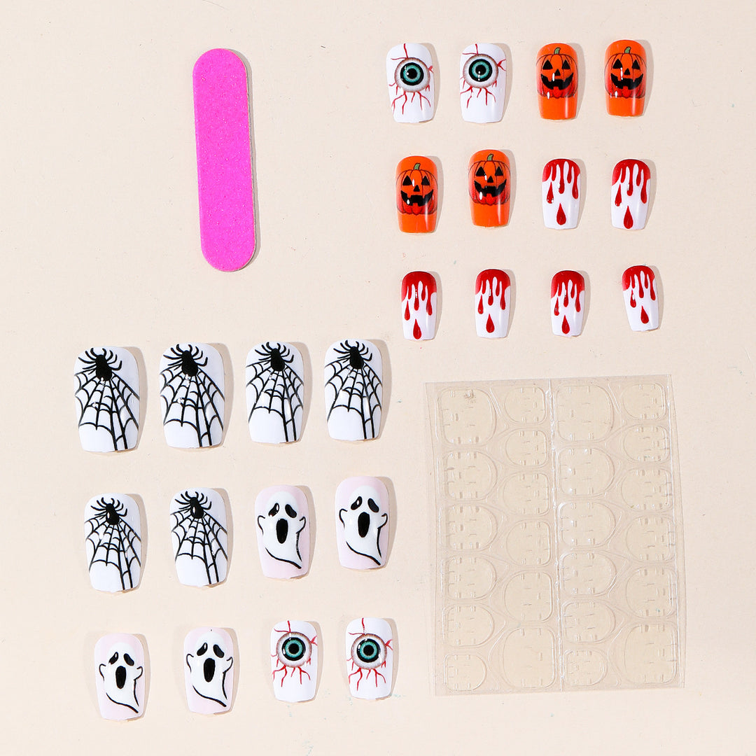 Halloween-Themed 3D Acrylic Nail Art Set Bowlift