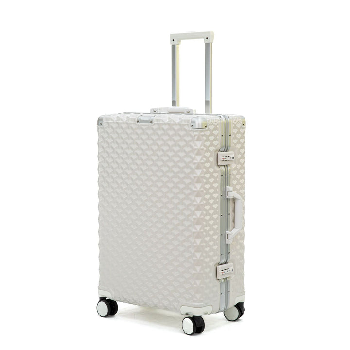 Women's Premium Textured Hard Shell Spinner Luggage Bowlift