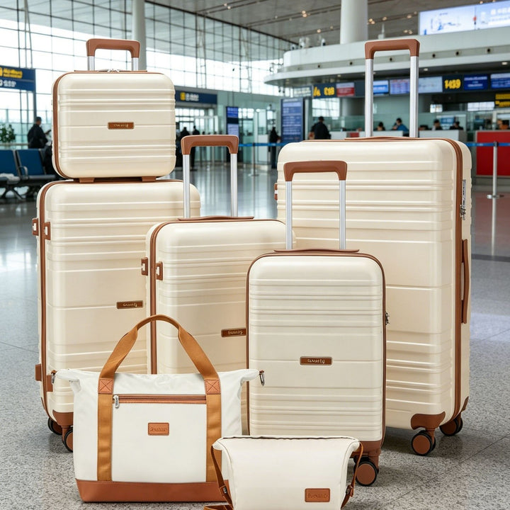 Unisex Versatile Expandable Hard Shell Travel Luggage Set Bowlift