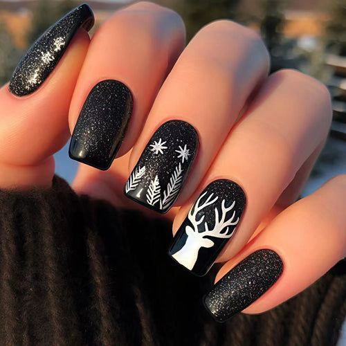 Festive Winter-Themed Nail Art Bowlift