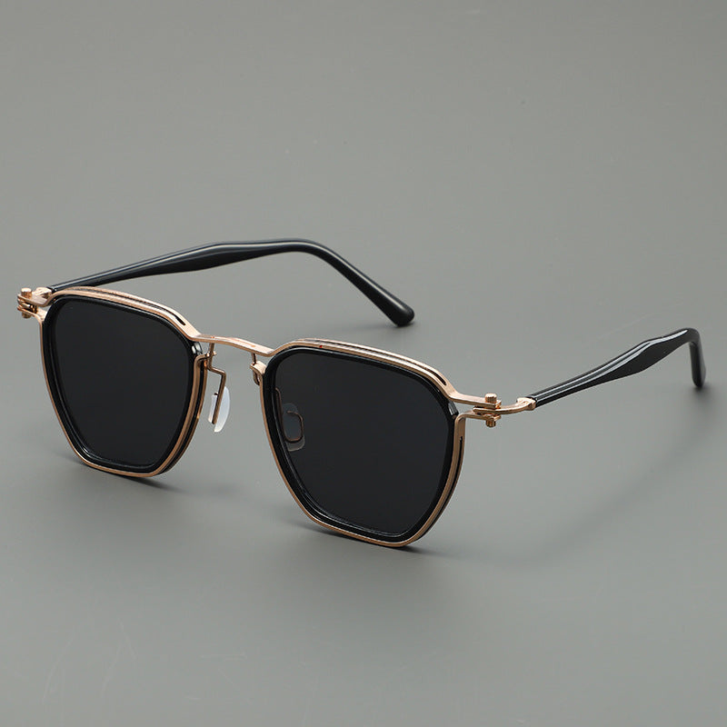 Men's Polarized Geometric Sunglasses Bowlift