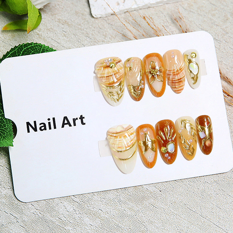 Artistic Nail Tips with Maritime Elements Bowlift