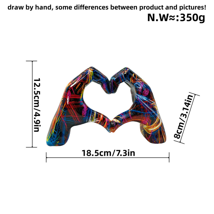 Stylish hand sculptures with colorful design Bowlift