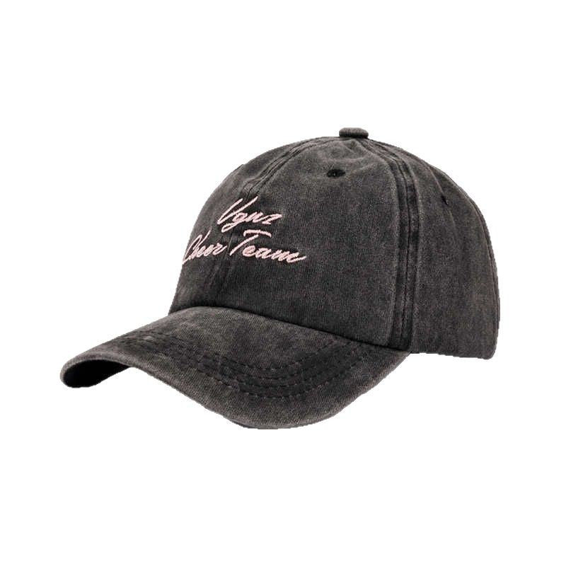 Women's Soft Velvet Embroidered Cap Bowlift