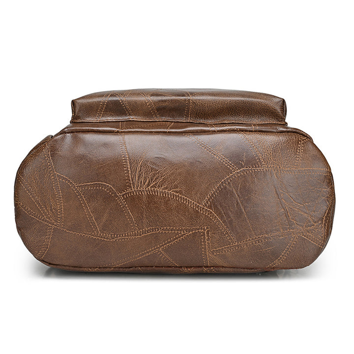 Stylish Leather Backpack Bowlift