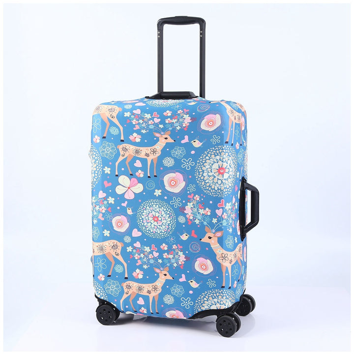 Tropical Leaf Print Hard Shell Luggage Bowlift