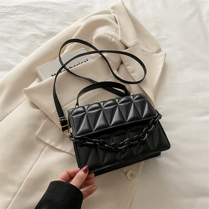 Quilted Mini Satchel Handbag Bowlift