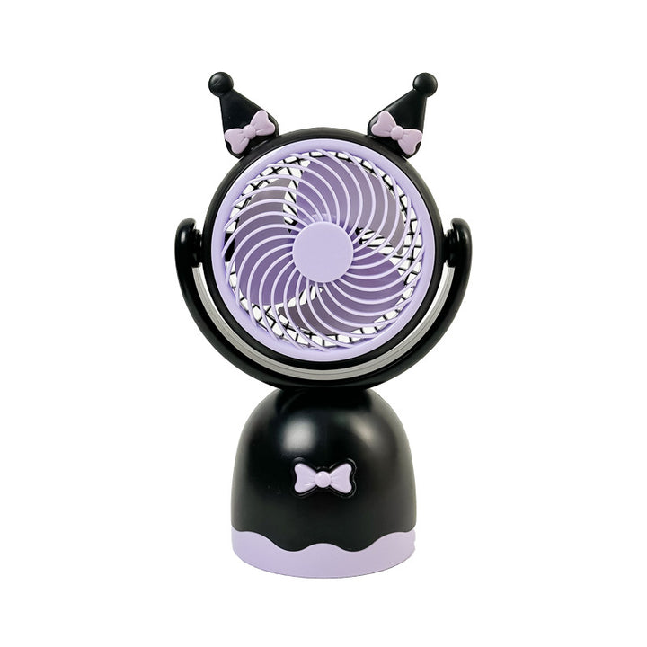 Ladies Portable Hand Fan with Cute Cat Ear Design Bowlift