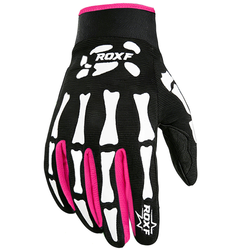 Skeleton Print Lightweight Full-Finger Cycling Gloves Bowlift