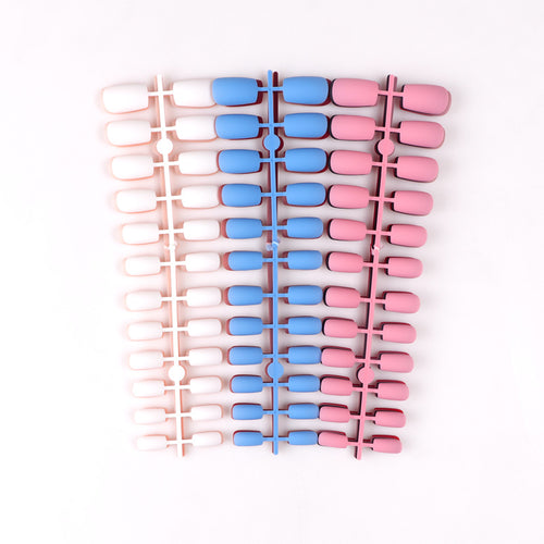 Matte Finish Long Stiletto Press-On Nails Bowlift