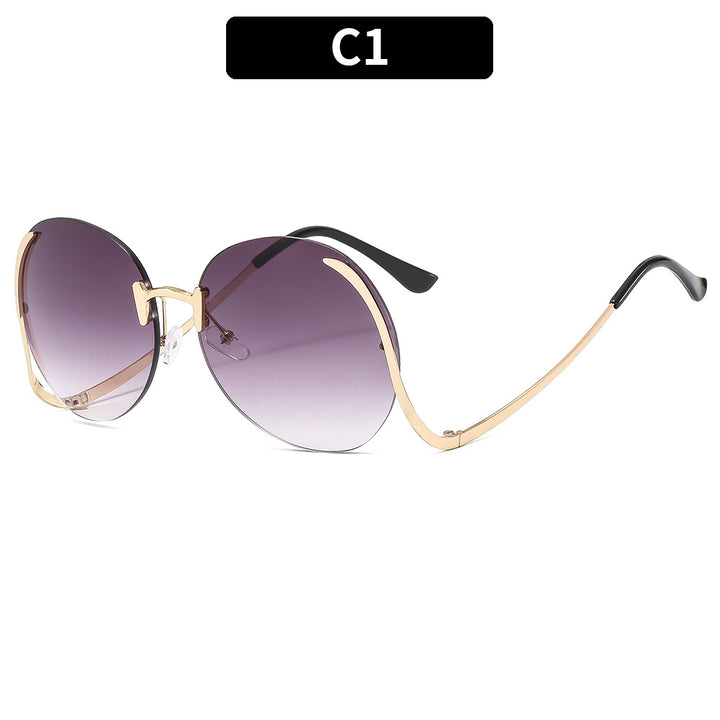 Fashionable Oversized Round Sunglasses