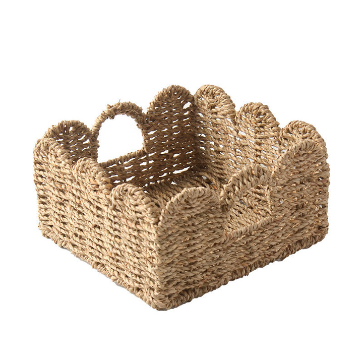 Decorative storage basket with two handles Bowlift