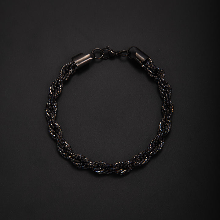 Braided Gold Statement Bracelet Bowlift