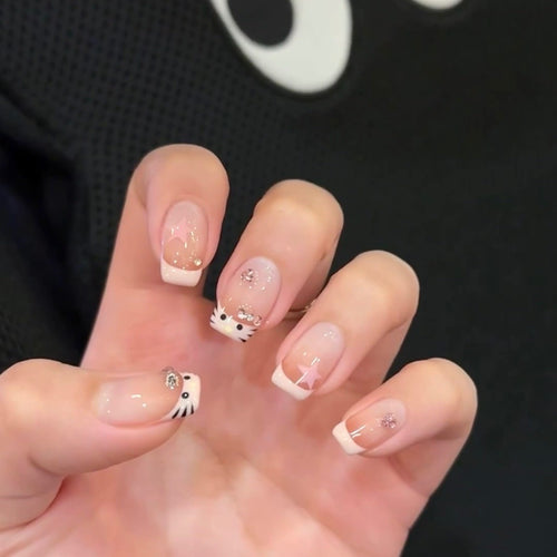 Artificial nails with Creative Animal Designs Bowlift