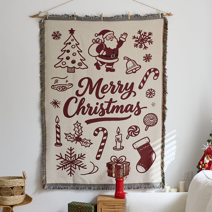 Festive Cartoon-Themed Tapestry