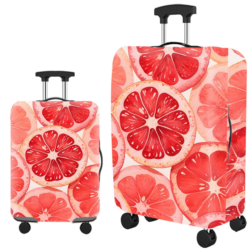 Tropical Leaf Print Hard Shell Luggage Bowlift