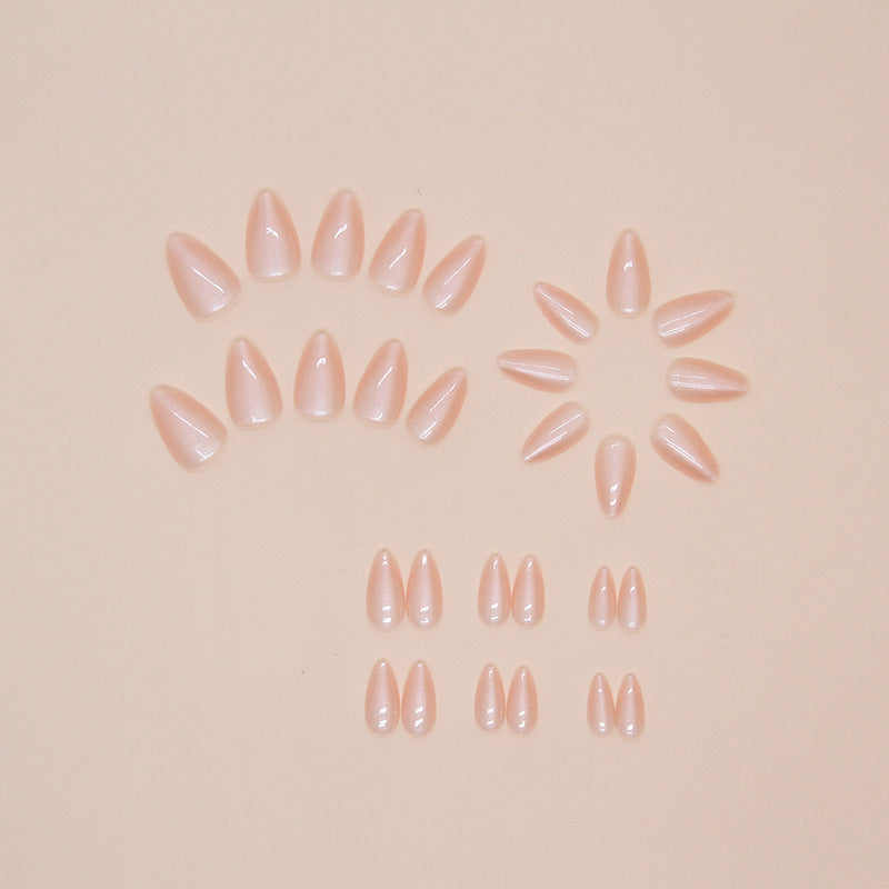 Natural Glossy Press-On Nail Tips Bowlift
