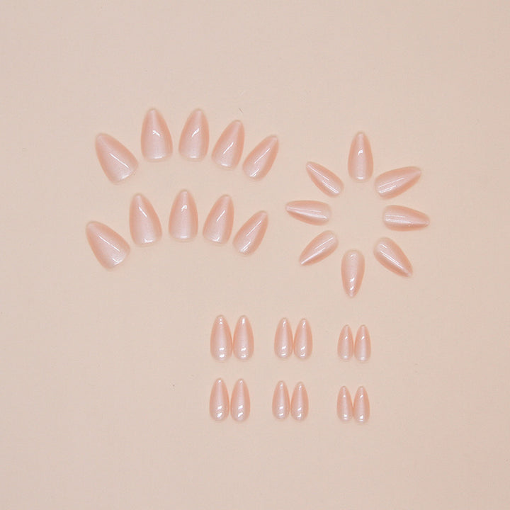 Natural Glossy Press-On Nail Tips Bowlift