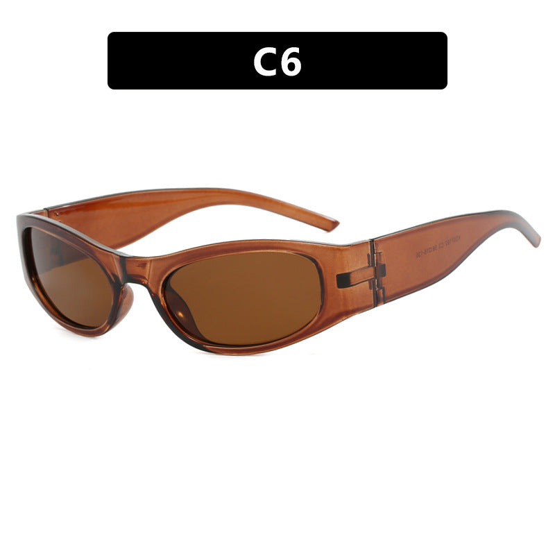 Women's sporty sunglasses with a wide frame and UV protection Bowlift