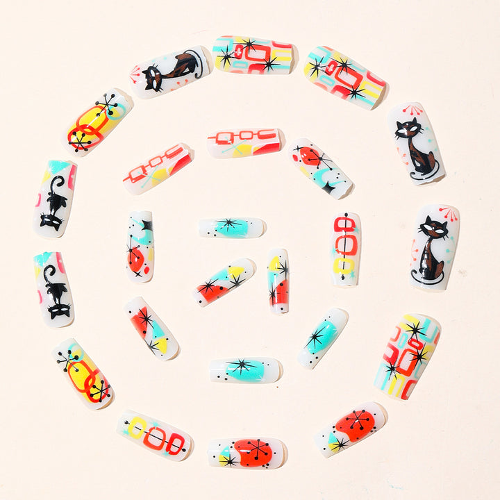 Artistic Abstract Nail Art Set Bowlift
