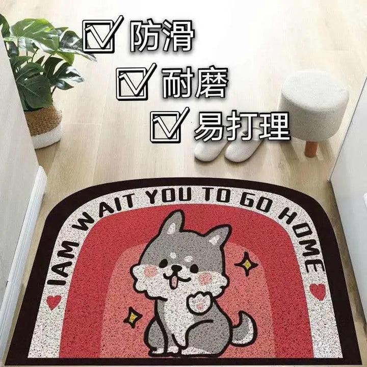 Cute Puppy-Themed Non-Slip Bath Mat