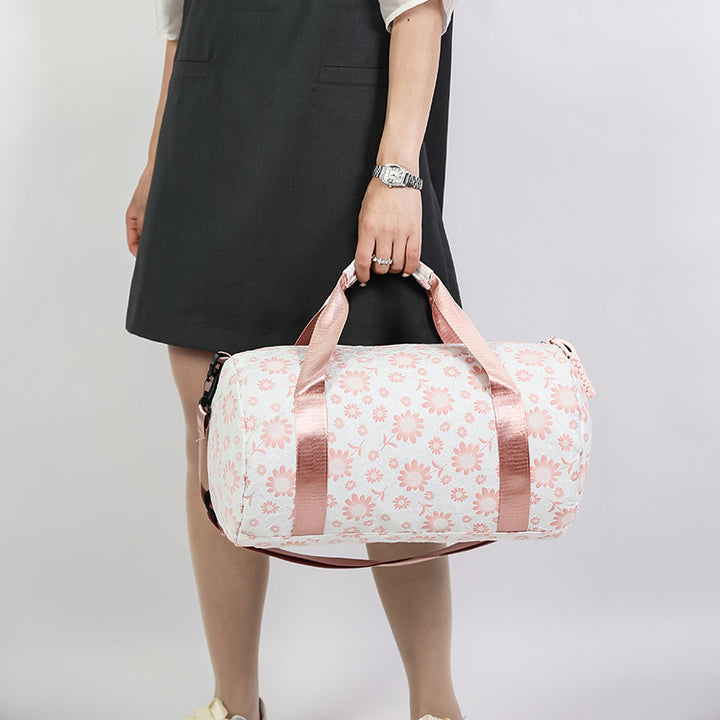 Floral Print Weekend Travel Duffle Bag Bowlift