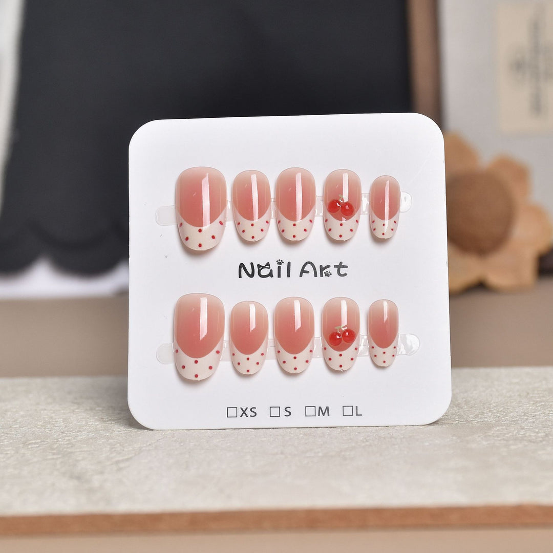 Artistic Star-Embellished Press-On Nail Set Bowlift