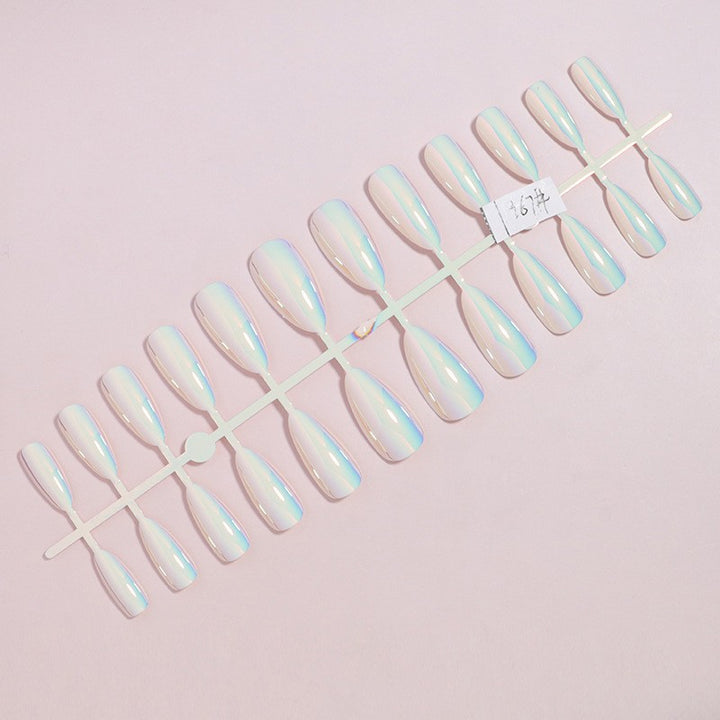 Iridescent Stiletto Press-On Nail Set Bowlift