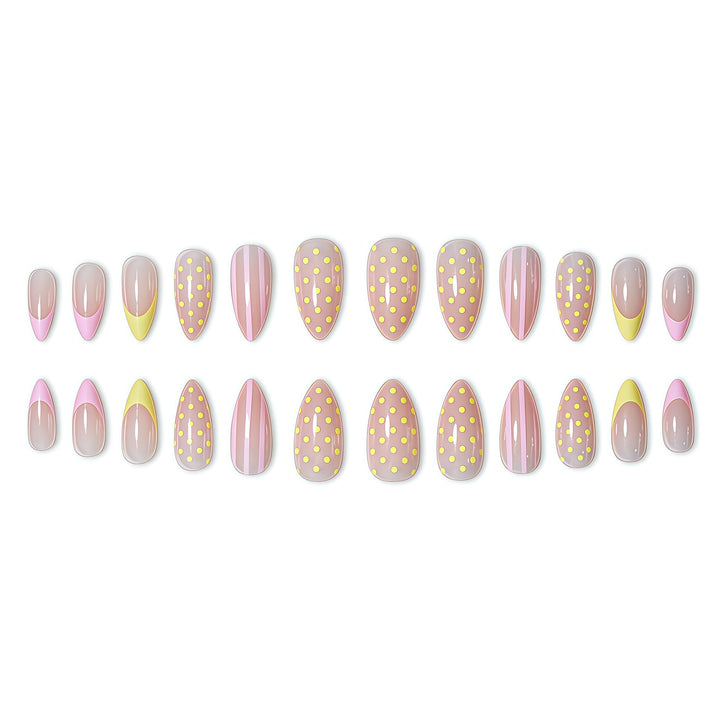 Glossy Press-On Nail Set Bowlift