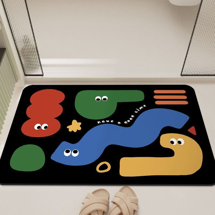 Cartoon-Inspired Bathroom Mat Bowlift