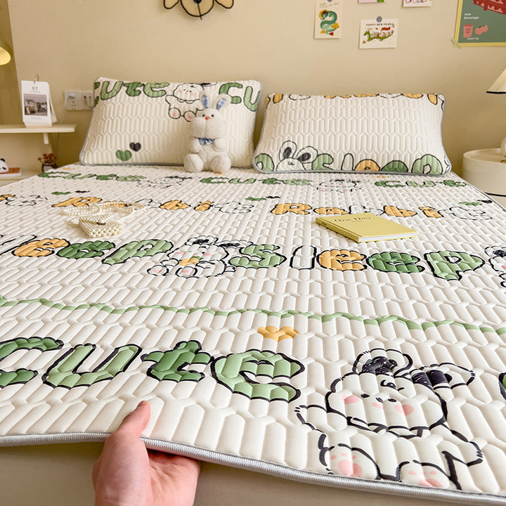Playful Rabbit-Themed Quilted Bedspread Set