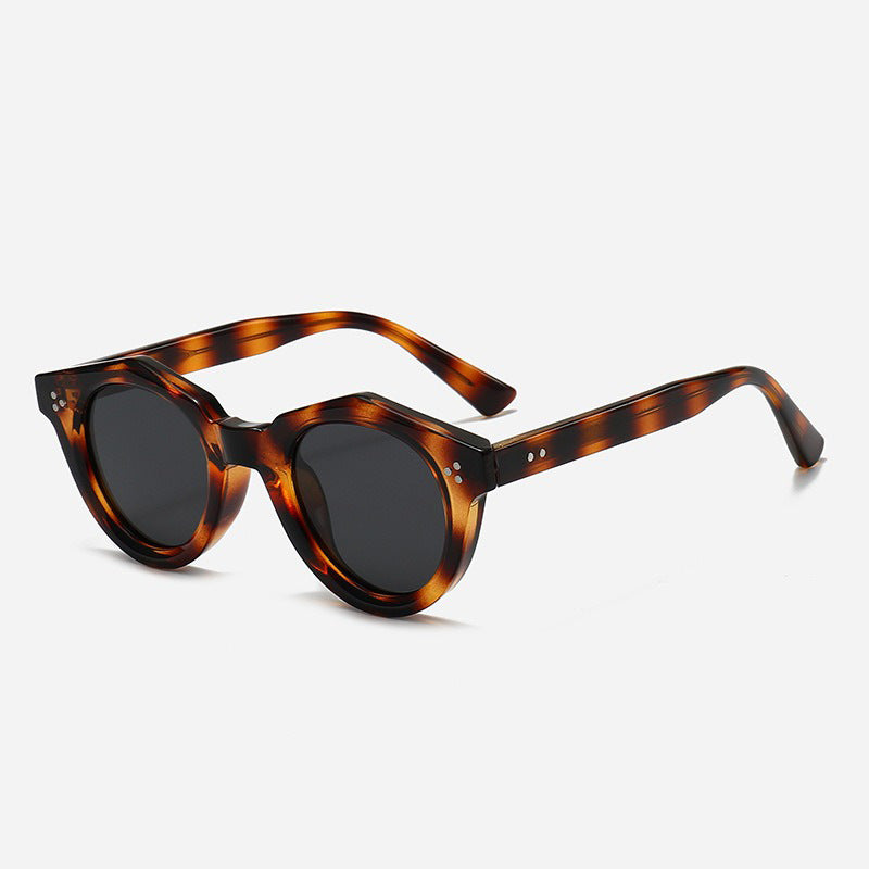 Women Designer Sunglasses with Polygonal Frame and Fashionable Accents Bowlift