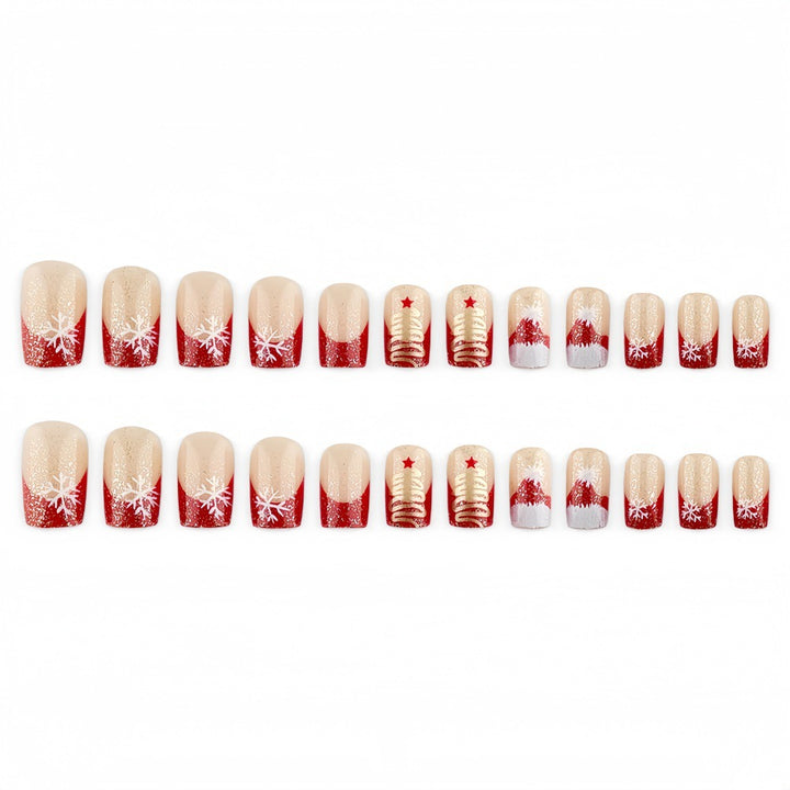 Glamorous Christmas Nail Tips Bowlift