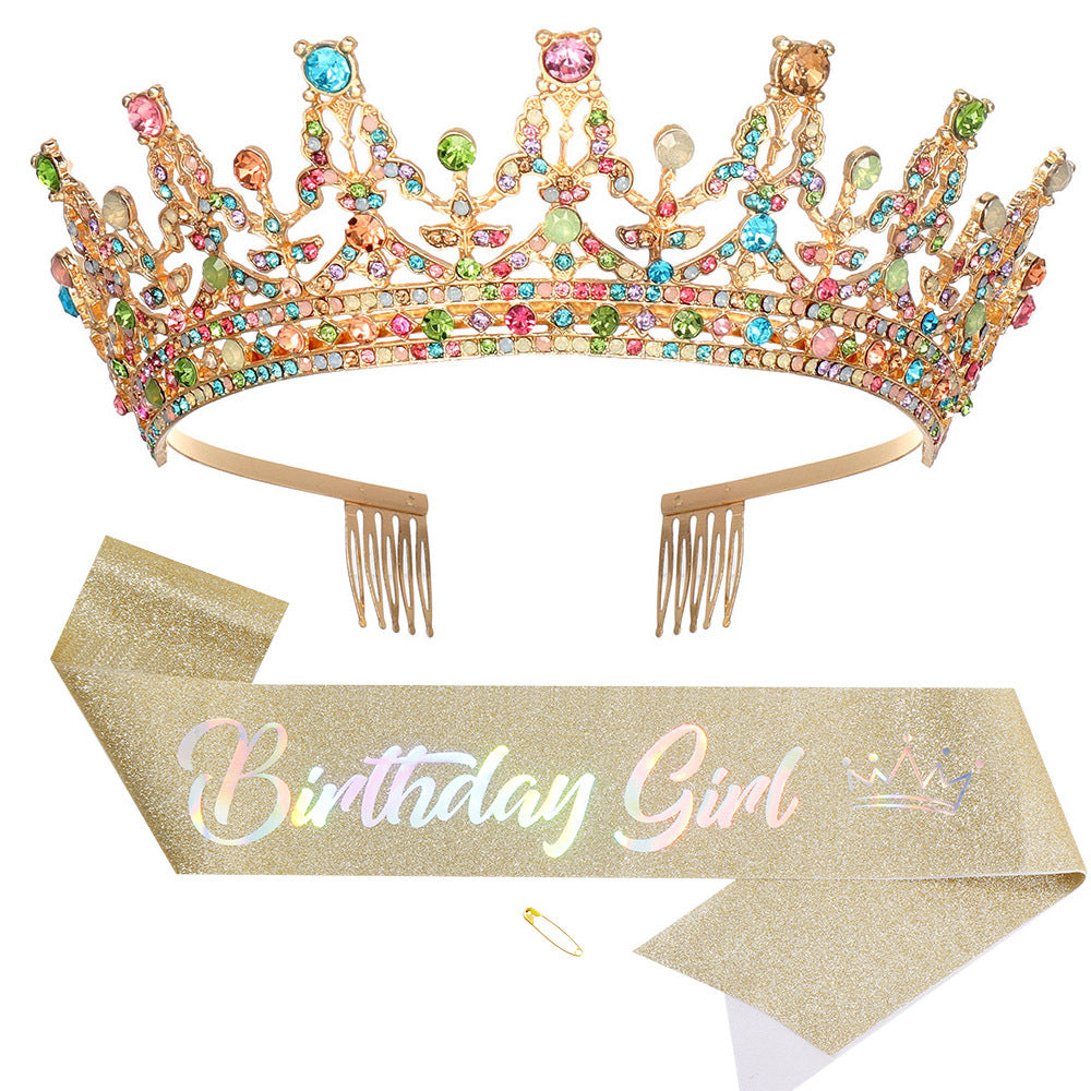 Women's Sparkling Crown and Sash Set Bowlift