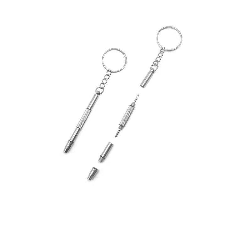 Multi-Functional Eyewear Repair Tool Keychain Bowlift