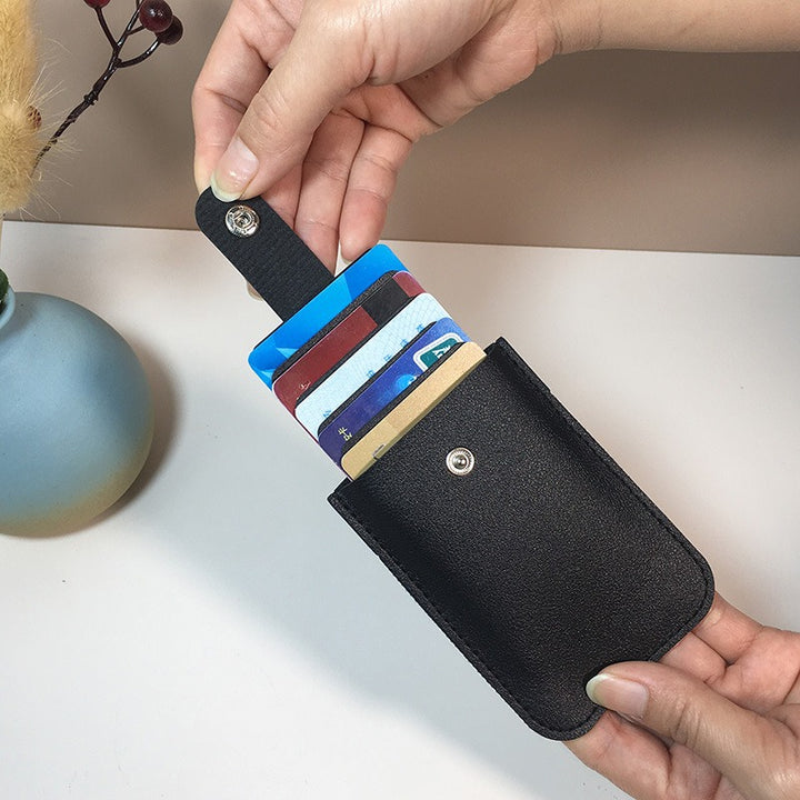 Stylish Leather Card Holder Wallet Bowlift