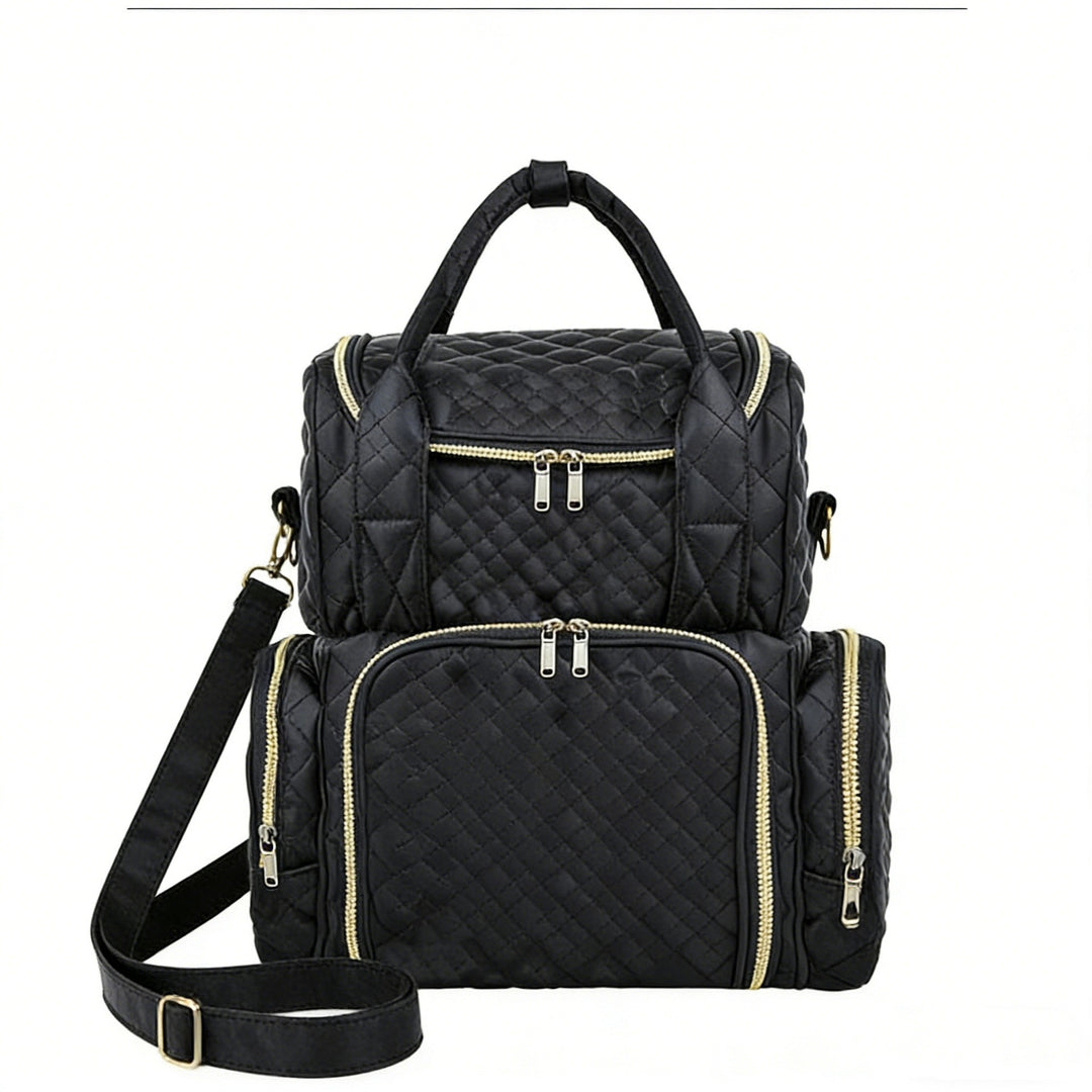 Stylish Quilted Multi-Compartment Backpack Bowlift