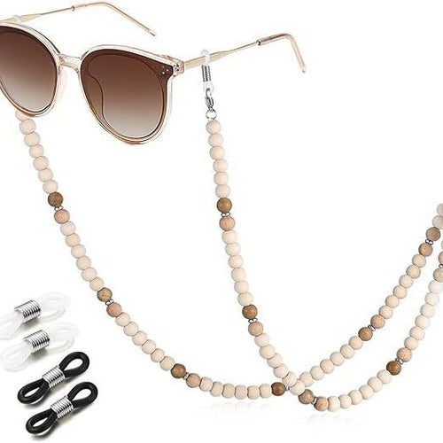 Wooden Beaded Eyewear Chain Bowlift