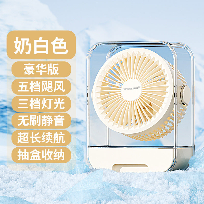 Ladies table fan with quiet operating function Bowlift