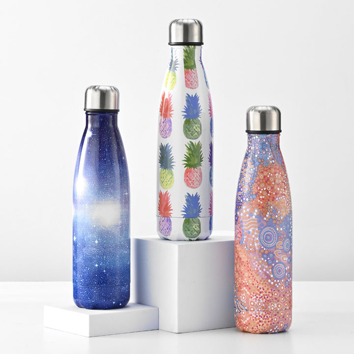 Women's insulated stainless steel drinking bottle with ergonomic design Bowlift