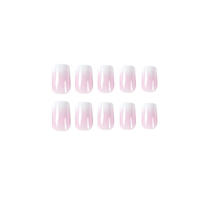 Artful Nail Extensions with Ombre Design Bowlift