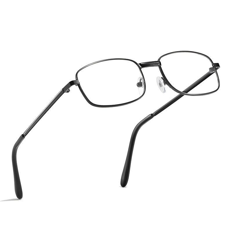 Lightweight Titanium Rectangular Optical Glasses with Adjustable Nose Pads Bowlift