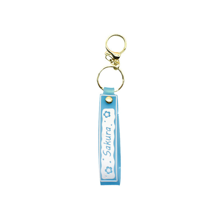 Unisex keychain with floral design Bowlift