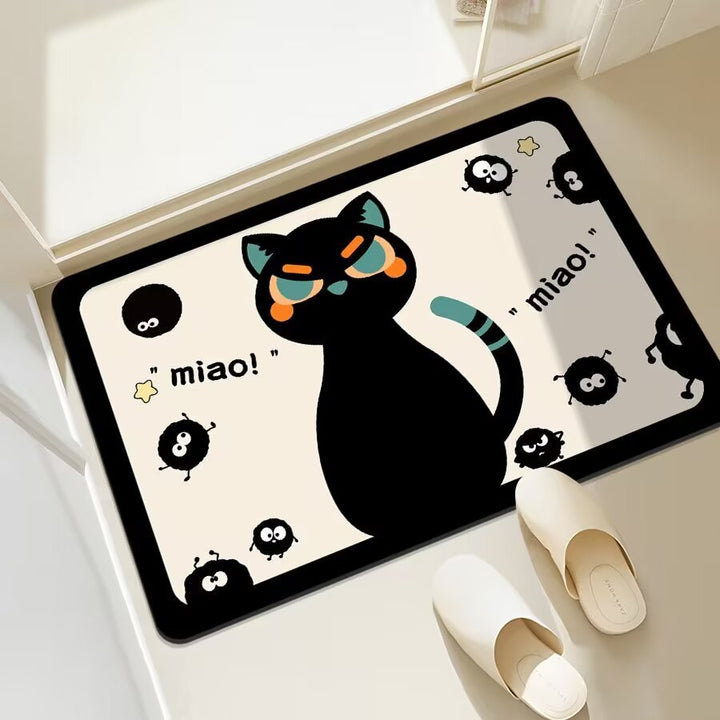 Fun Cat-Themed Bathroom Mat Bowlift