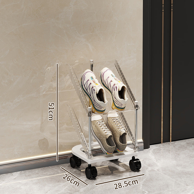 Shoe rack with transparent design Bowlift