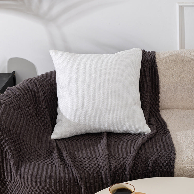 Textured Cozy Knit Throw Pillow