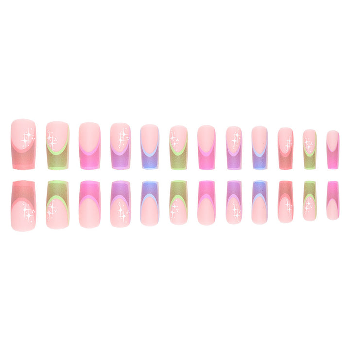 Artistic French Style Nail Tips Bowlift