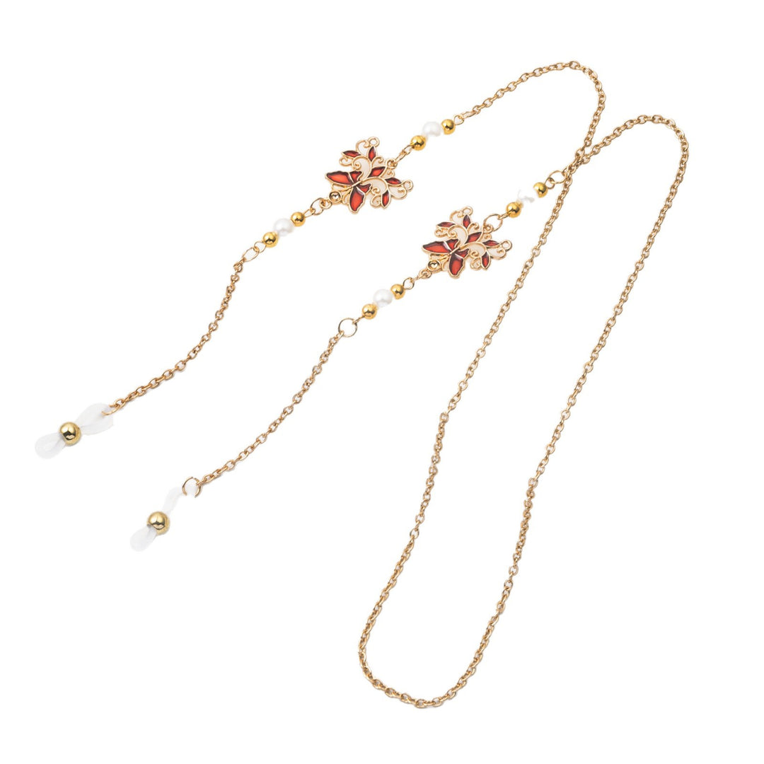 Elegant Floral Eyewear Chain Bowlift