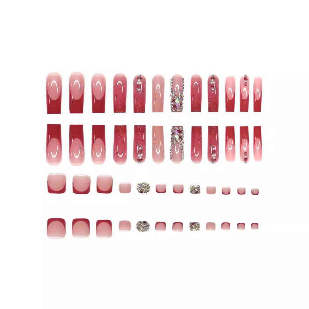 Decorative Press-On Nail Extensions Bowlift