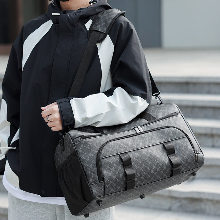 Woven Fabric Travel Duffle Bag Bowlift